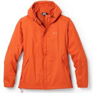 Orange REI Trailmade Rain Jacket